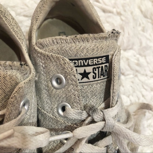 Converse Chuck Taylor All Star Women’s Heavy Canvas low Top Sneakers Tan 6 - Picture 2 of 10